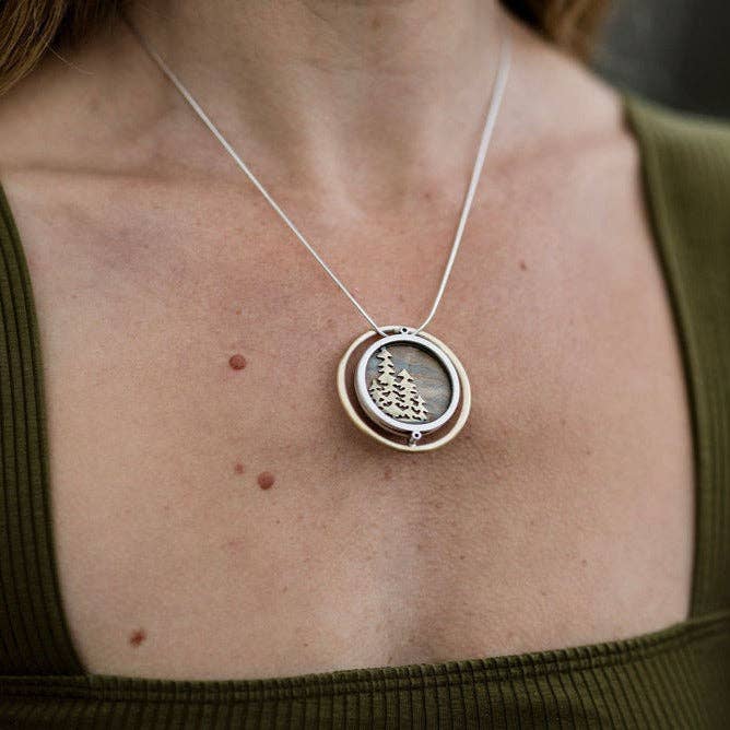 Modern Madini - Wholesale Pendant/Charm Necklace - The Oregon Forest Neckalce0