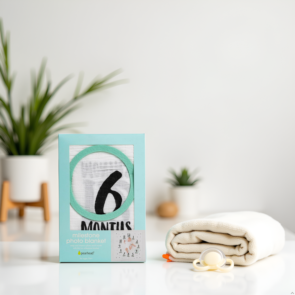 Pearhead - Wholesale Milestone Blanket - Kids & Baby - Watch Me Grow Milestone Blanket, Black & White4