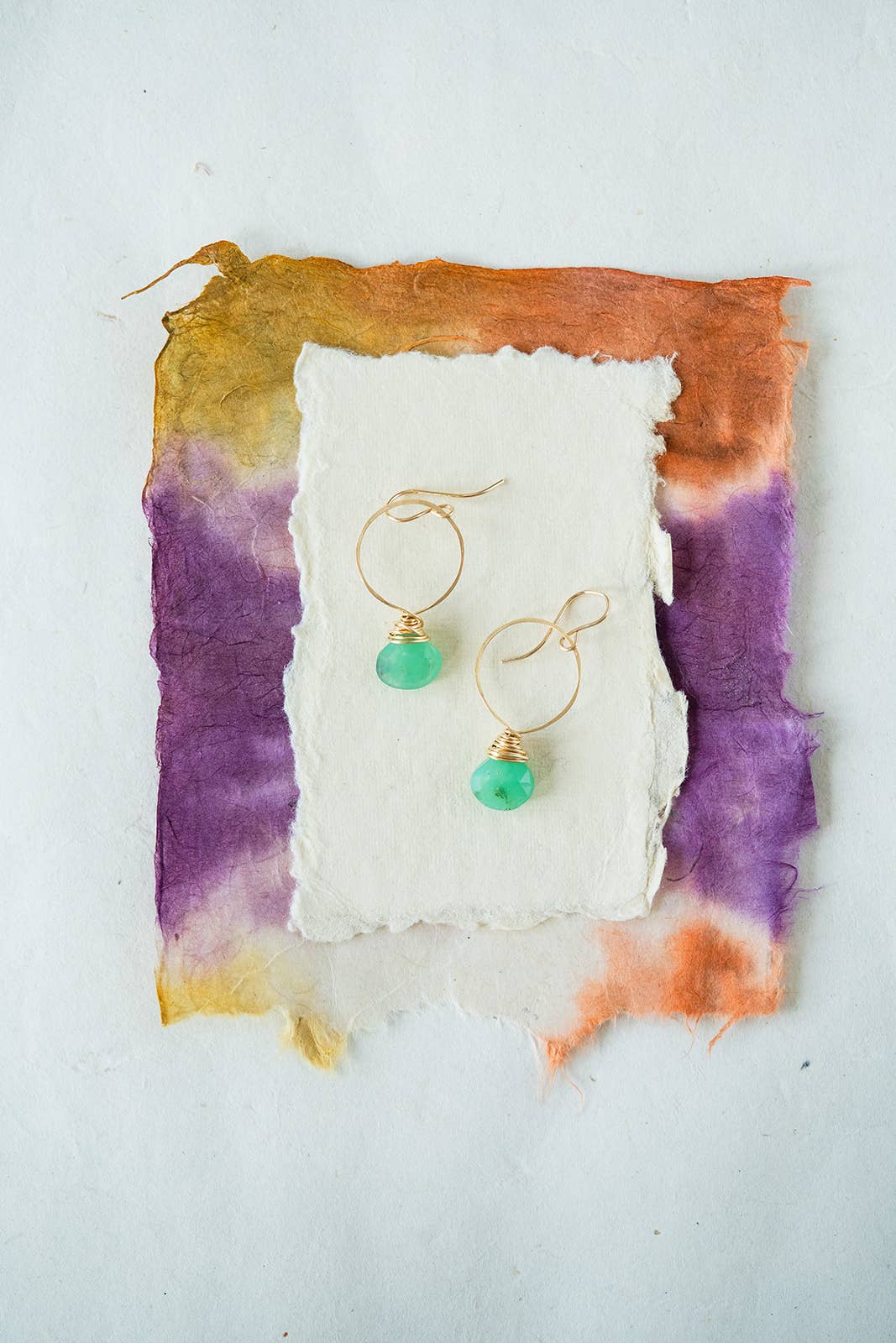 Bella Vita Jewelry - Wholesale Dangle Earrings - Pantone Earrings | Megan Hoop and Natural Stone Earrings4