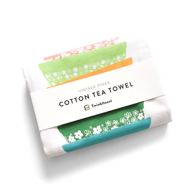 Twinkltoast - Wholesale Tea Towel - Pyrex-Inspired Tea Towel Sparkle – Retro Kitchen Gift1