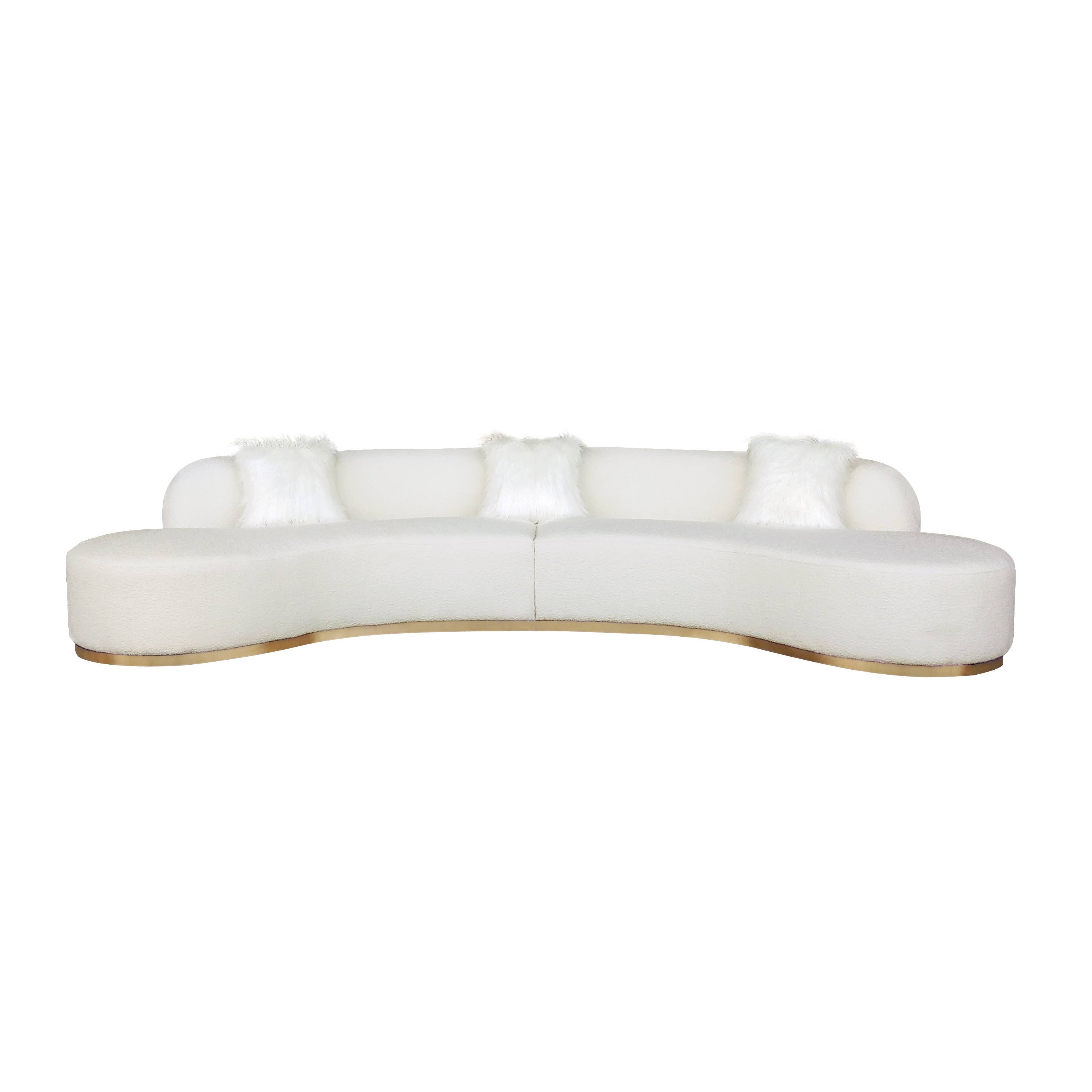 Pasargad Home - Wholesale Sofa - Pasargad Home Simona Curved Sofa5