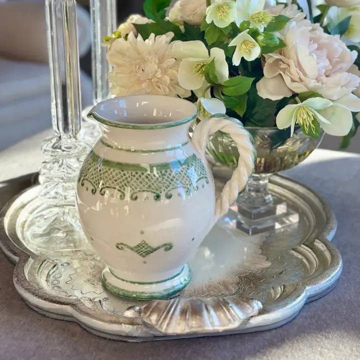 Burano Green Small Pitcher - New for wholesale on Faire