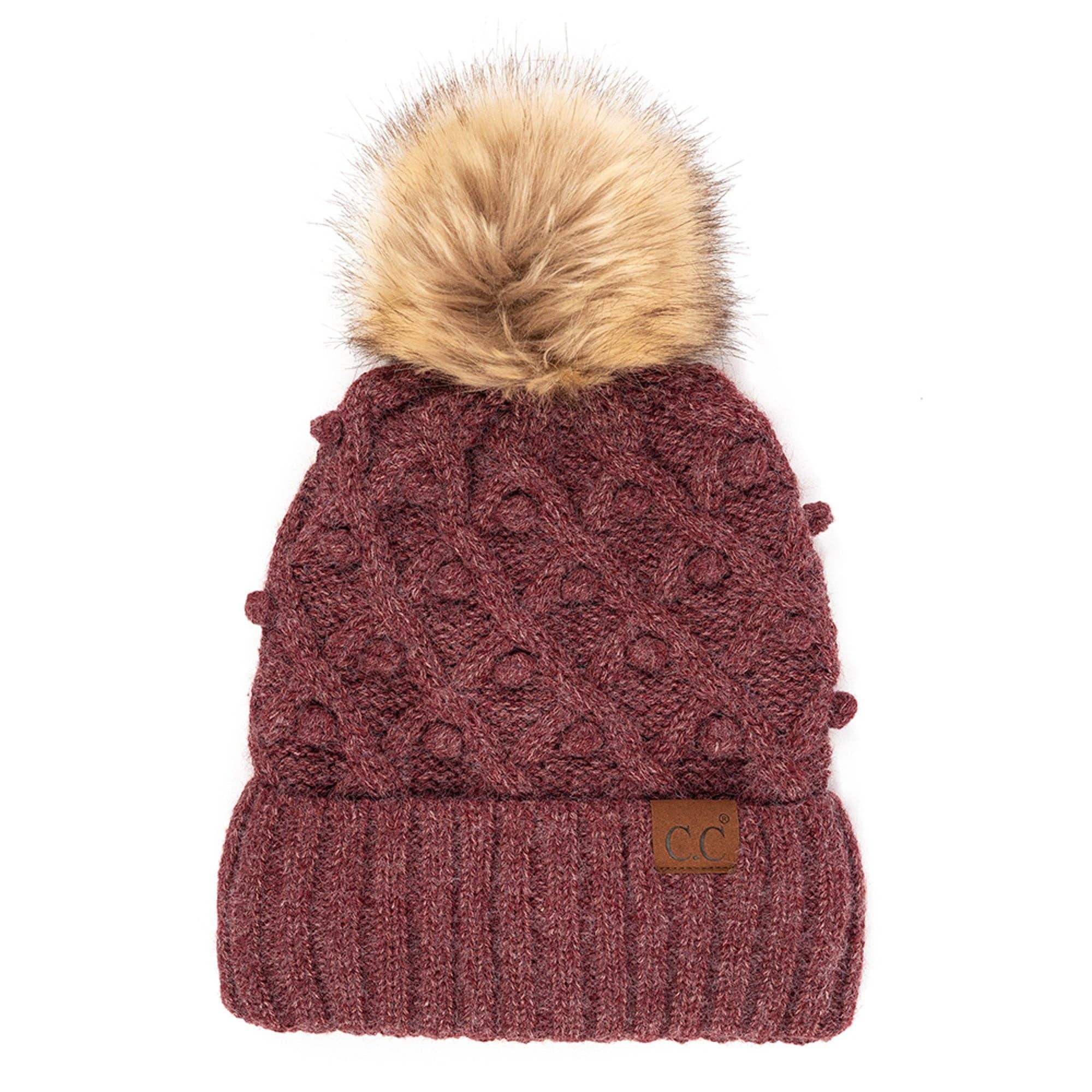 Truly Contagious – wholesale Mössa - Dam – CC Crafted Pom Detalj Mössa (HAT-3836)12