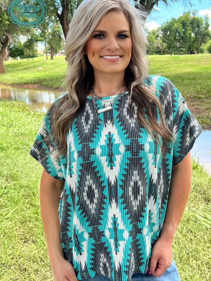 Sterling Kreek - Wholesale T-Shirt - Women's - Aztec Everest Top