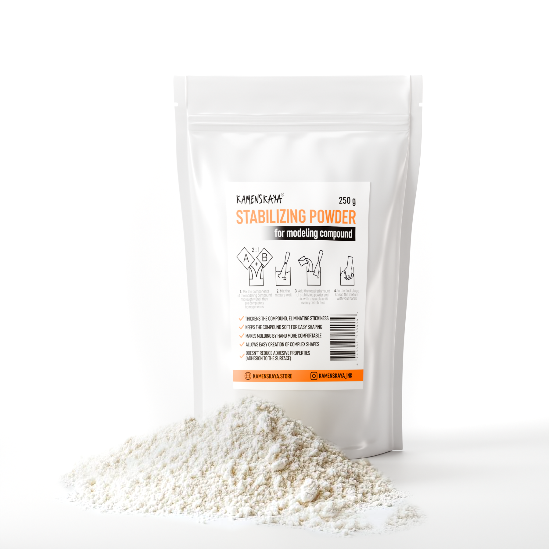 KAMENSKAYA – wholesale Art texture paste/gesso – Stabilizing Powder0