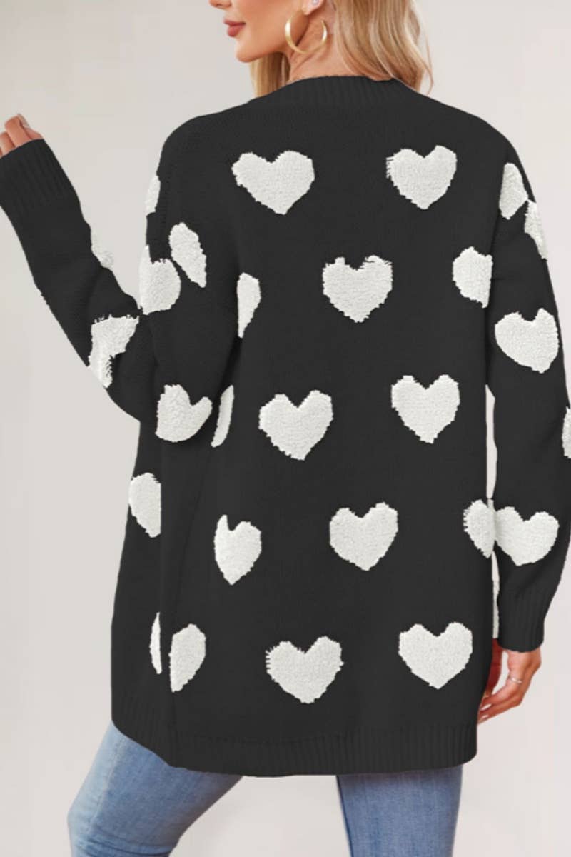 NINEXIS - Wholesale Cardigan - Women's - CWOCAL1826_LONG LOVE BUTTON LONG SLEEVE SWEATER CARDIGAN5