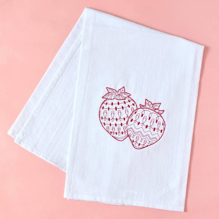 Towel - Strawberries Fruit for wholesale by Vibrantly Blue
