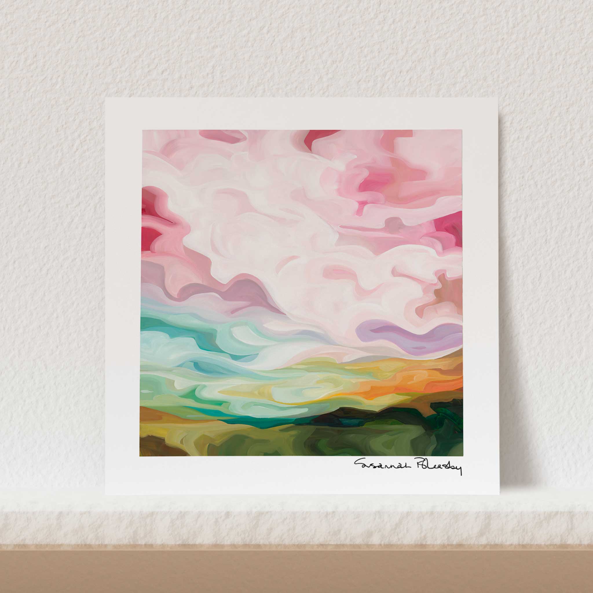 Susannah Bleasby Art - Wholesale Art Print - 'Belle Weather' | Abstract sky painting | Wall art print2