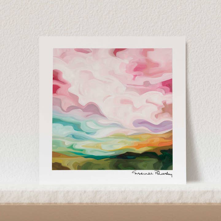 Susannah Bleasby Art - Wholesale Art Print - 'Belle Weather' | Abstract sky painting | Wall art print2