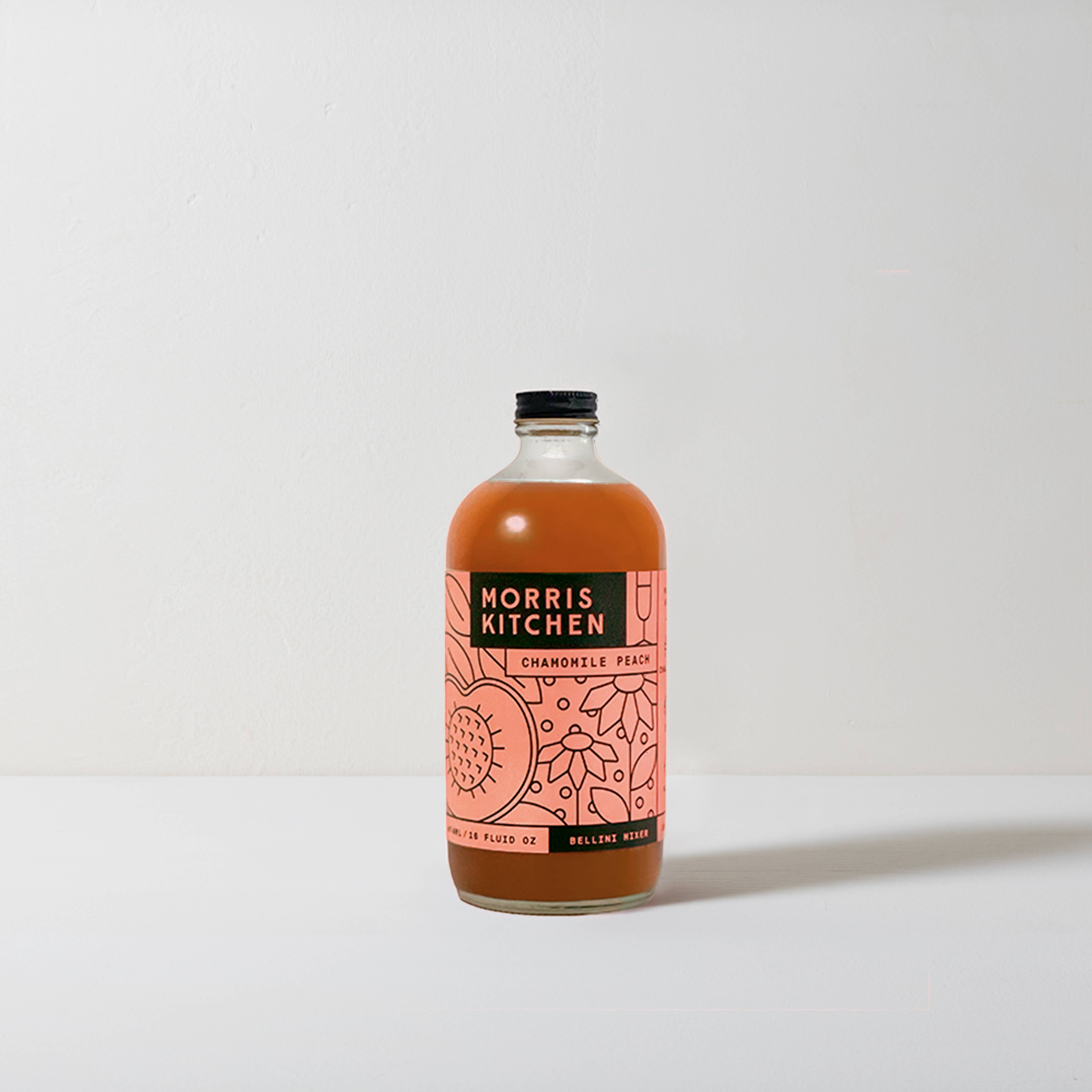 Morris Kitchen - Wholesale Cocktail Mix/Syrup - Chamomile Peach Bellini Cocktail Mixer 16 oz