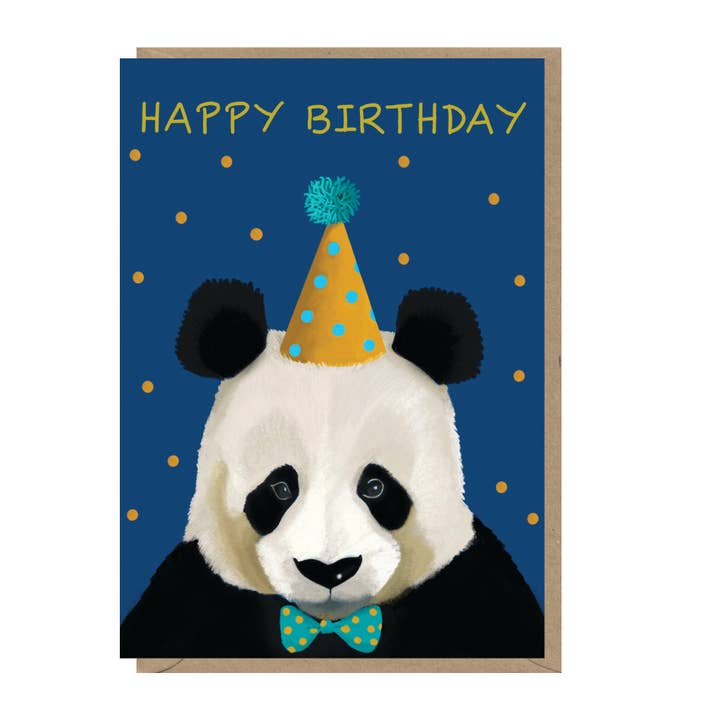 Dapper Panda - Carte d'anniversaire pour la vente par Nelson Line