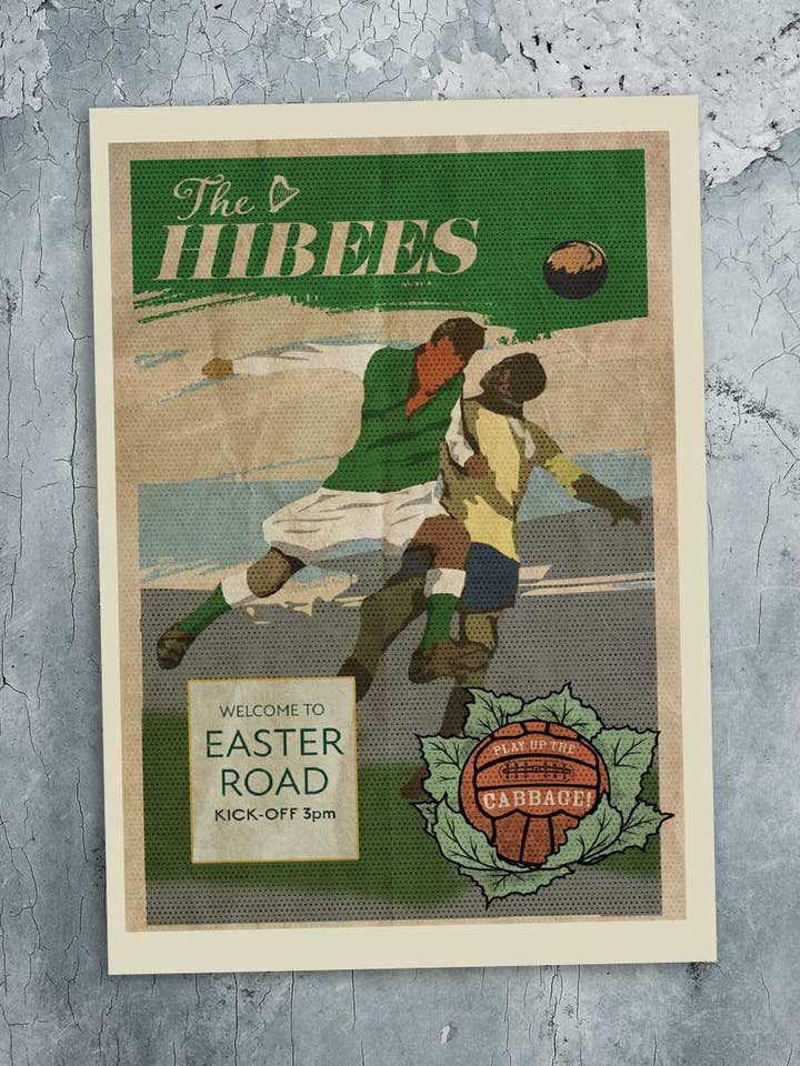 The Hibees - Blank Greeting Card for wholesale by The Northern Line