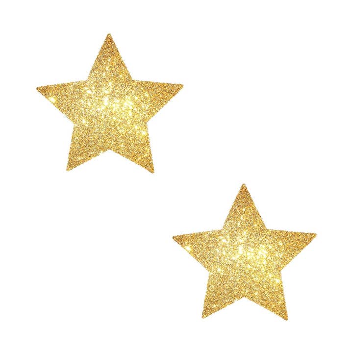 Adesivi per il corpo piccoli Gold Fairy Dust Glitter Starry Nights, confezione da 6 per la vendita all'ingrosso da parte di Neva Nude