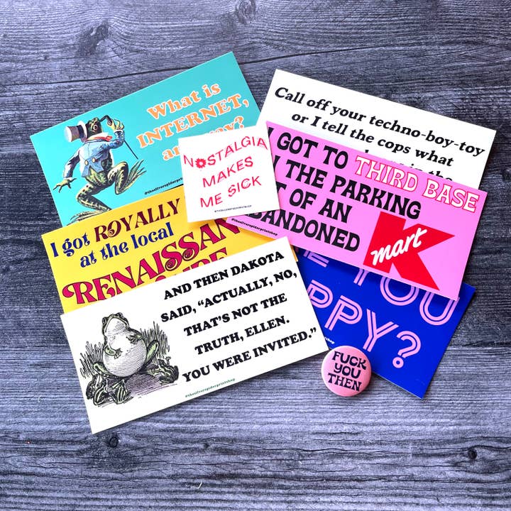 The Silver Spider - Wholesale Sticker - I got to Third Base in a Kmart Parking Lot Bumper Sticker