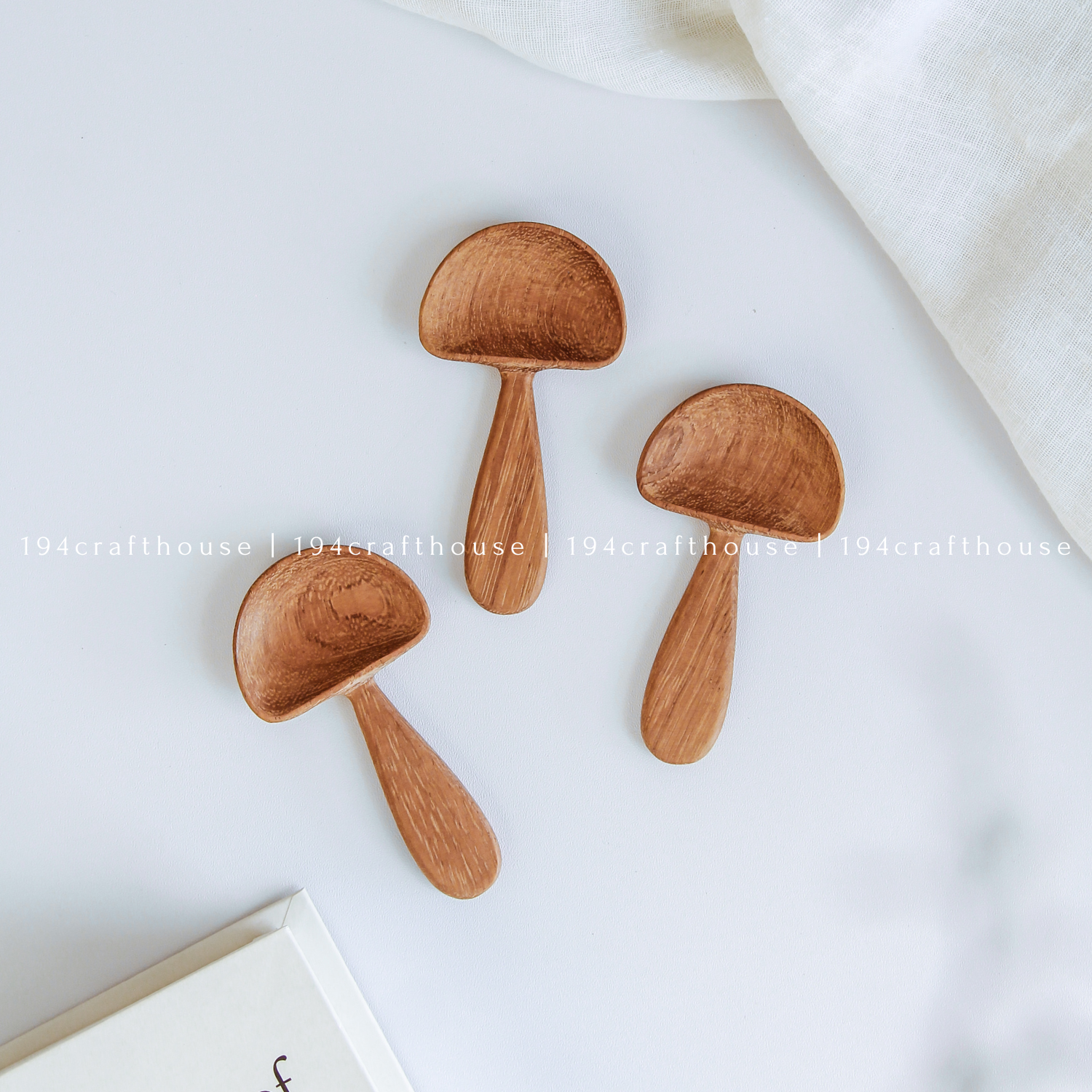 194 Craft House - Wholesale Kitchen Spoon - Wooden Mushroom Spoons, Wooden Scoops - Home Decor and Gifts6