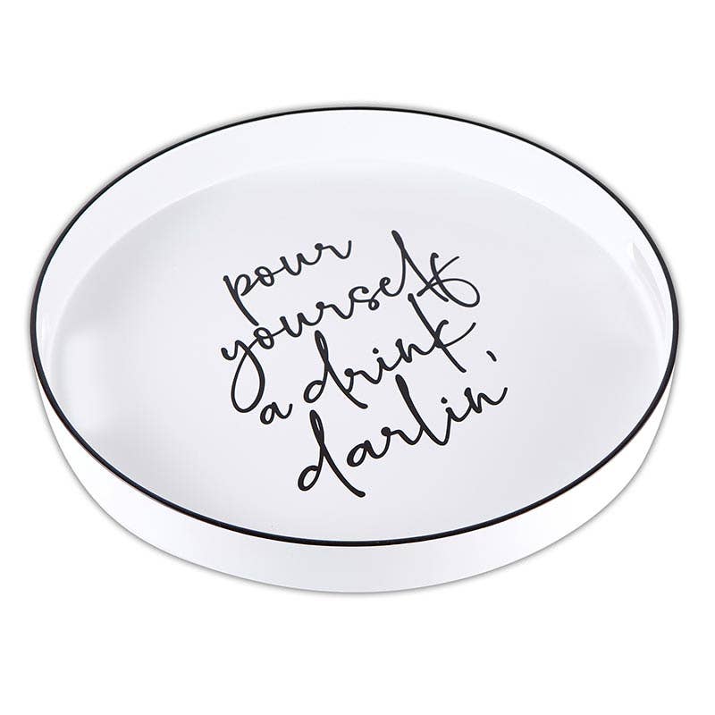 Santa Barbara Design Studio by Creative Brands - Wholesale Serving Tray - Bar Tray - Pour Yourself a Drink Darlin'1