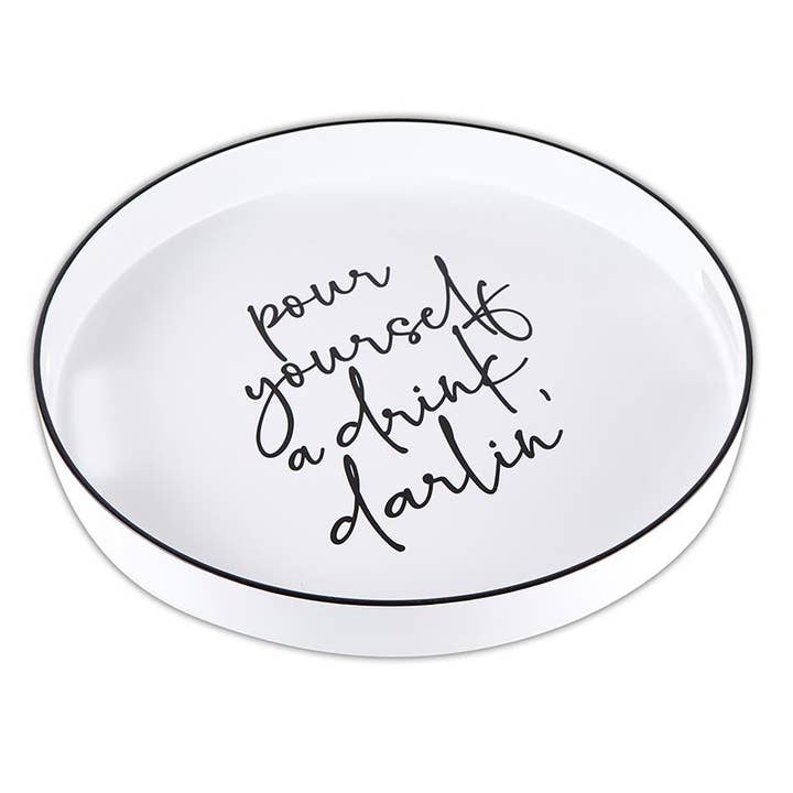 Santa Barbara Design Studio by Creative Brands - Wholesale Serving Tray - Bar Tray - Pour Yourself a Drink Darlin'1