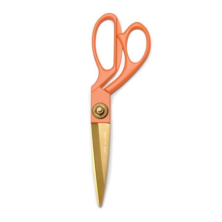 DesignWorks Ink - Wholesale Scissors - Painted Handle Etched Gold Stainless Steel Scissors