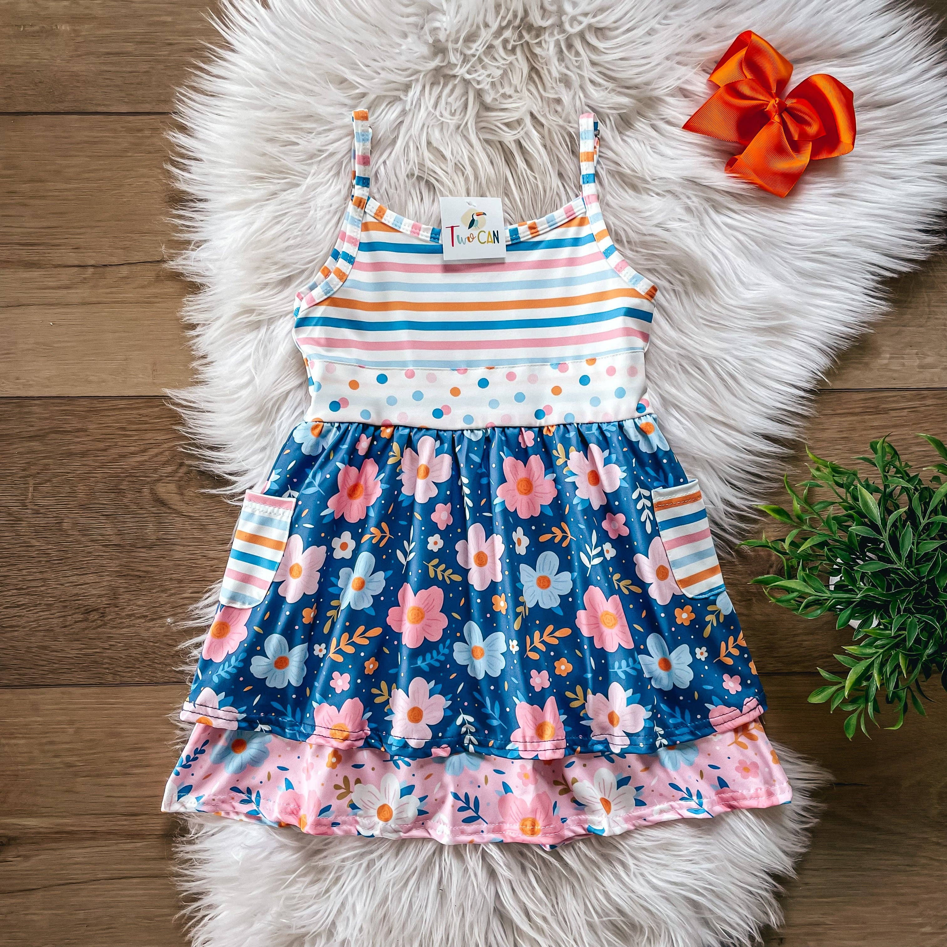 Wellington Design Co. - Wholesale Dress - Kids - Vintage Floral Dress by TwoCan