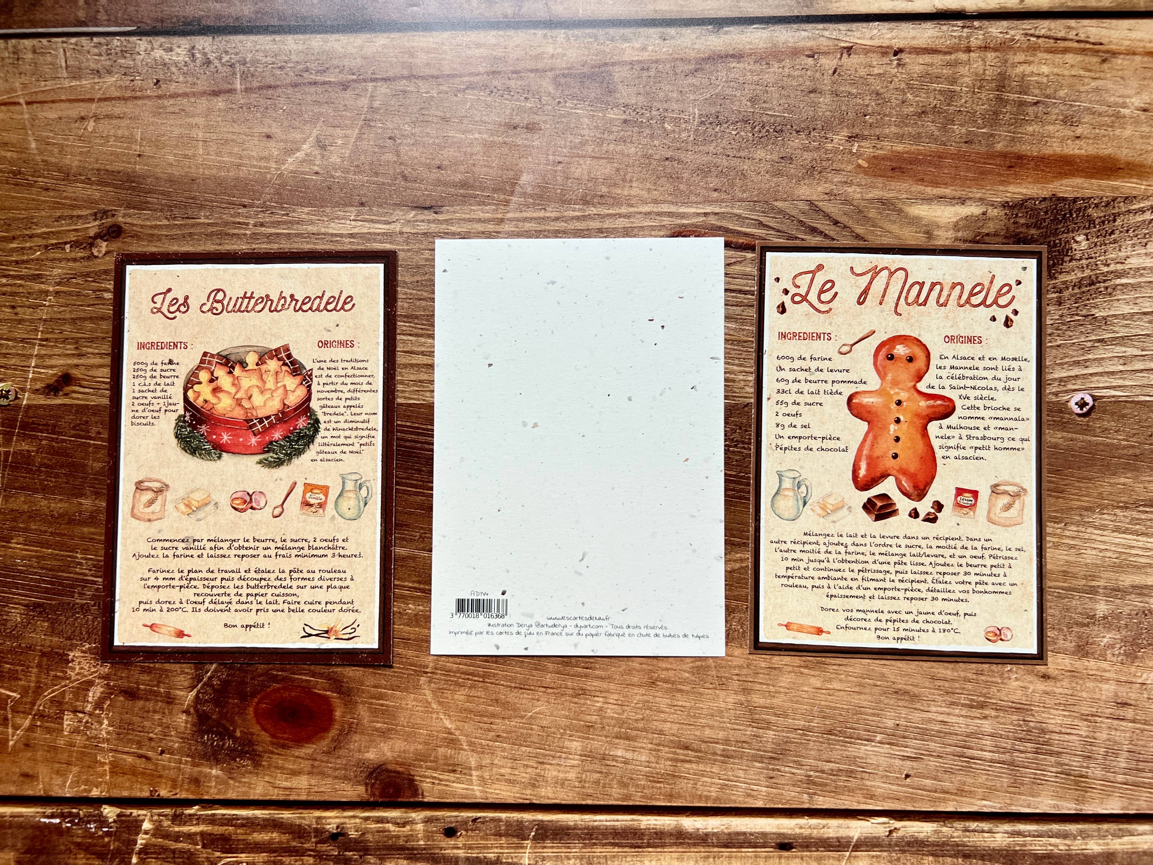 Les cartes de Lulu - Wholesale Christmas Card - Postcards: Alsatian Christmas recipe - end of the year1