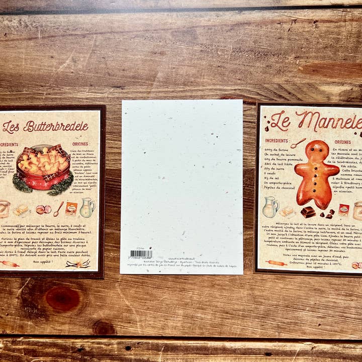 Les cartes de Lulu - Wholesale Christmas Card - Postcards: Alsatian Christmas recipe - end of the year1