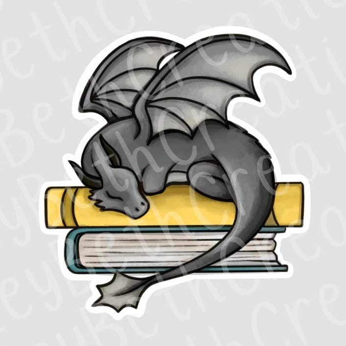 Dragon Sticker | Fourth Wing Sticker | Waterproof Sticker | Book Sticker for wholesale by CarleyBethCreations