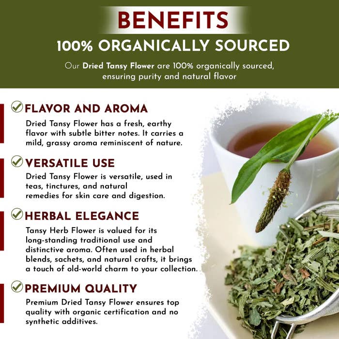 Organic Way LLC - Wholesale Loose Tea - Organic Way Dried Tansy Flower Herb Tea | Origin - Albania (22