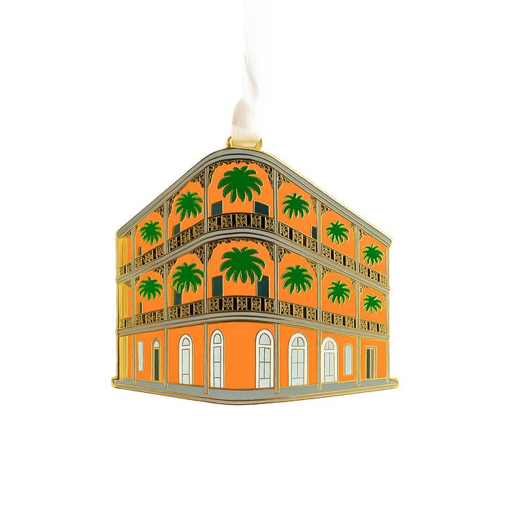 LeBranche House Enamel Ornament for wholesale by Nola Tawk