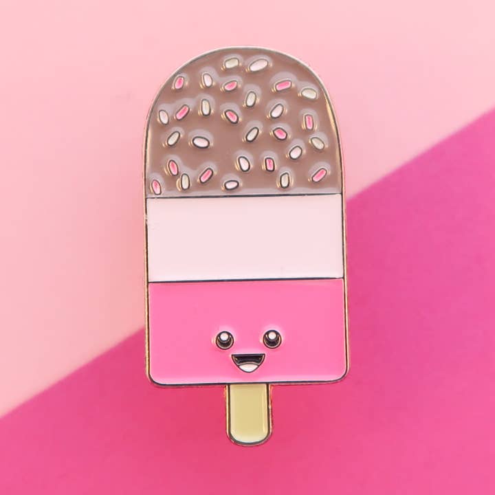 Fab Ice Lolly Soft Enamel Pin for wholesale by Bird House Press