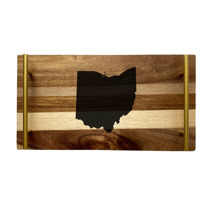 Nautically Northern - Wholesale Cutting Board - Engraved State Outline Cutting Board8