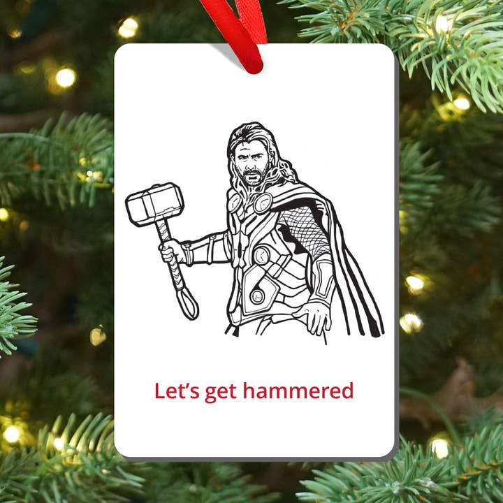 Marvel Thor: Laten we een gehamerde magneet en ornament kopen voor wholesale door Design Corner