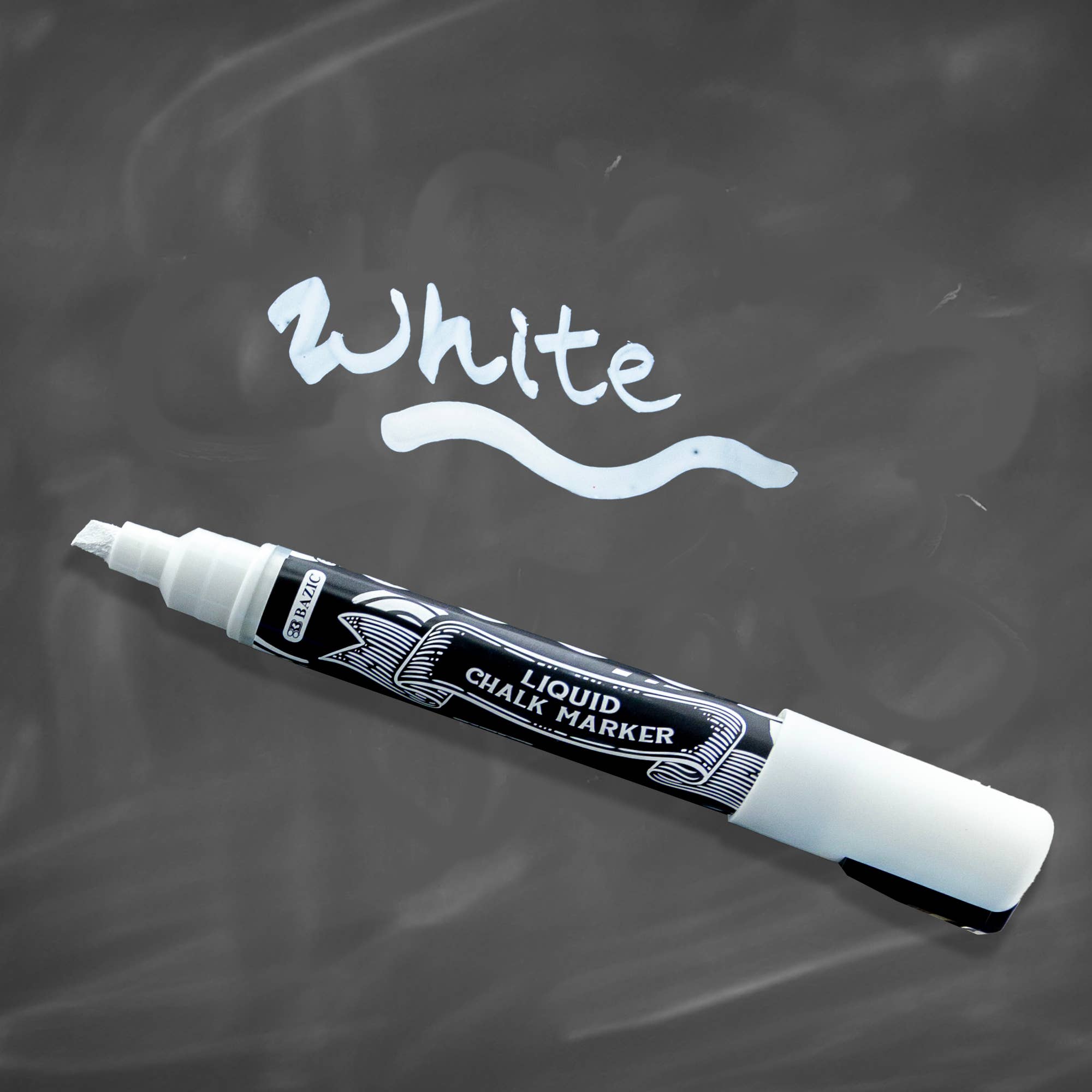 BAZIC Products - Wholesale Chalk - White Liquid Chalk Markers1