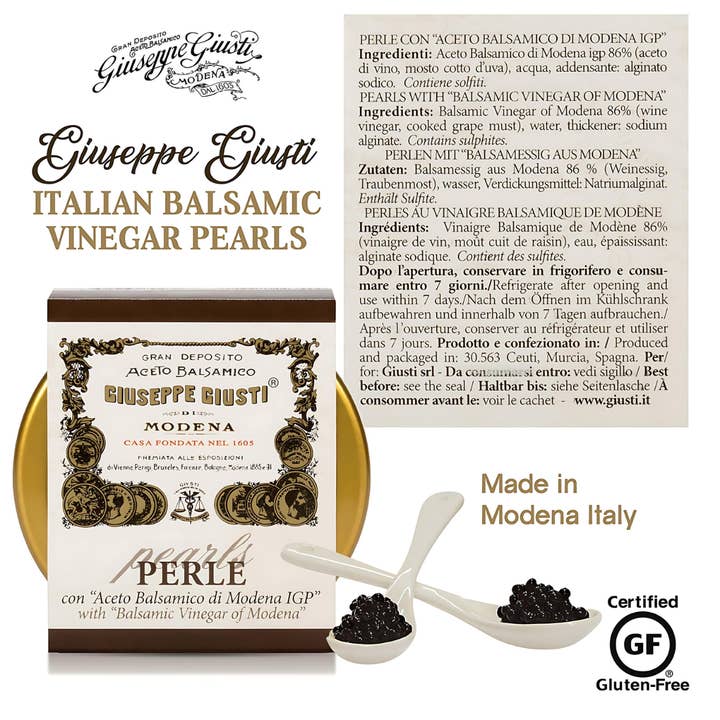 Stefan and Sons Import and Export LLC - Wholesale Vinegar - Giuseppe Giusti: Black Pearls of IGP (1.75 oz)1