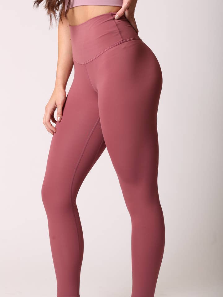Cohesion Toasted Mauve Leggings for wholesale by Osweetfitness Activewear