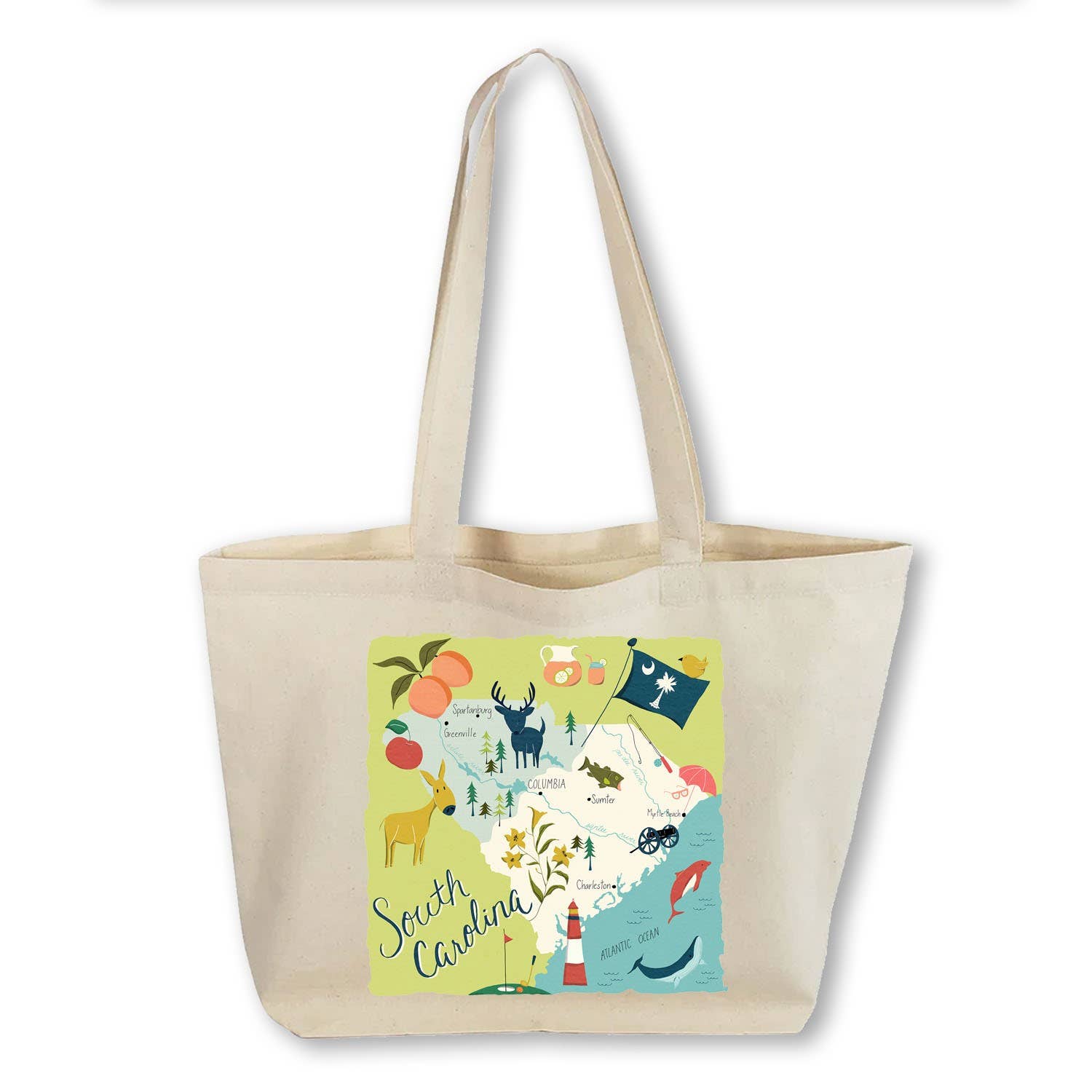 Works of Heart - Wholesale Tote Bag - Unisex - Home State Home: Canvas Totebag38