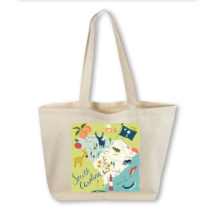 Works of Heart - Wholesale Tote Bag - Unisex - Home State Home: Canvas Totebag38