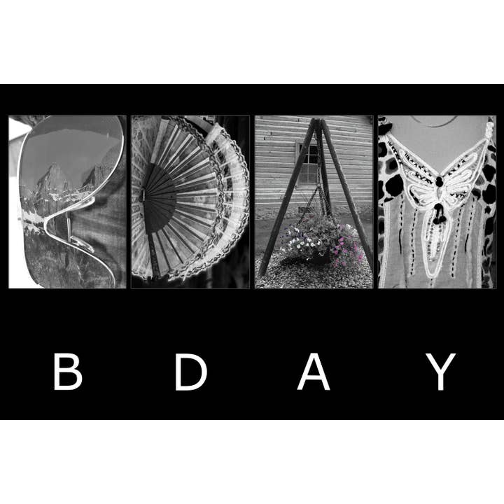 BDAY_08 Kort med alfabetfotografi for engroshandel hos PhotoWord Art