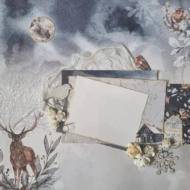 Ecstasy Crafts Distributing - Wholesale Scrapbook - 3Quarter Designs - Scrapbook Collection - Enchanted Winter