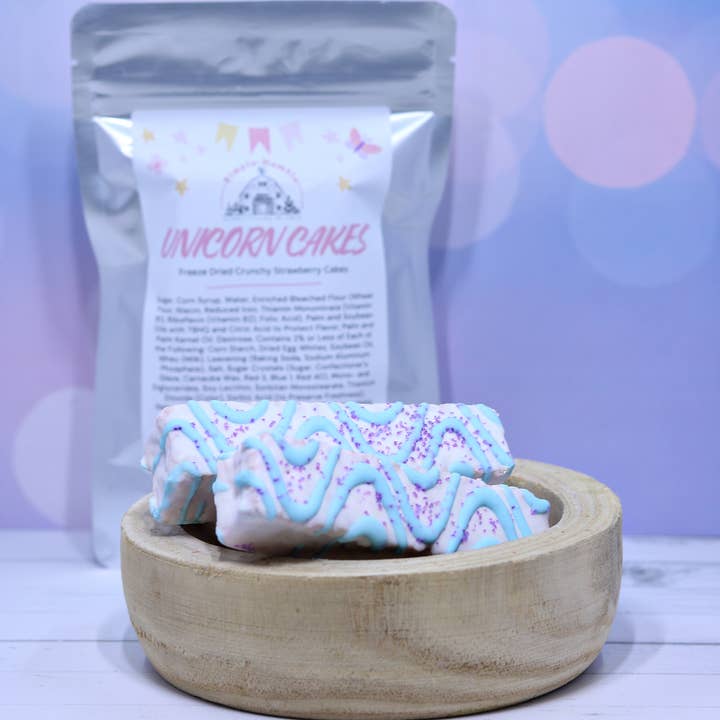 Homesteading in Ohio LLC - Wholesale Cake - Freeze Dried Unicorn Cake (Strawberry)