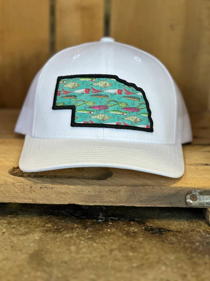 Fishing Lure Nebraska Trucker Hat for wholesale by Sunshine and Jade