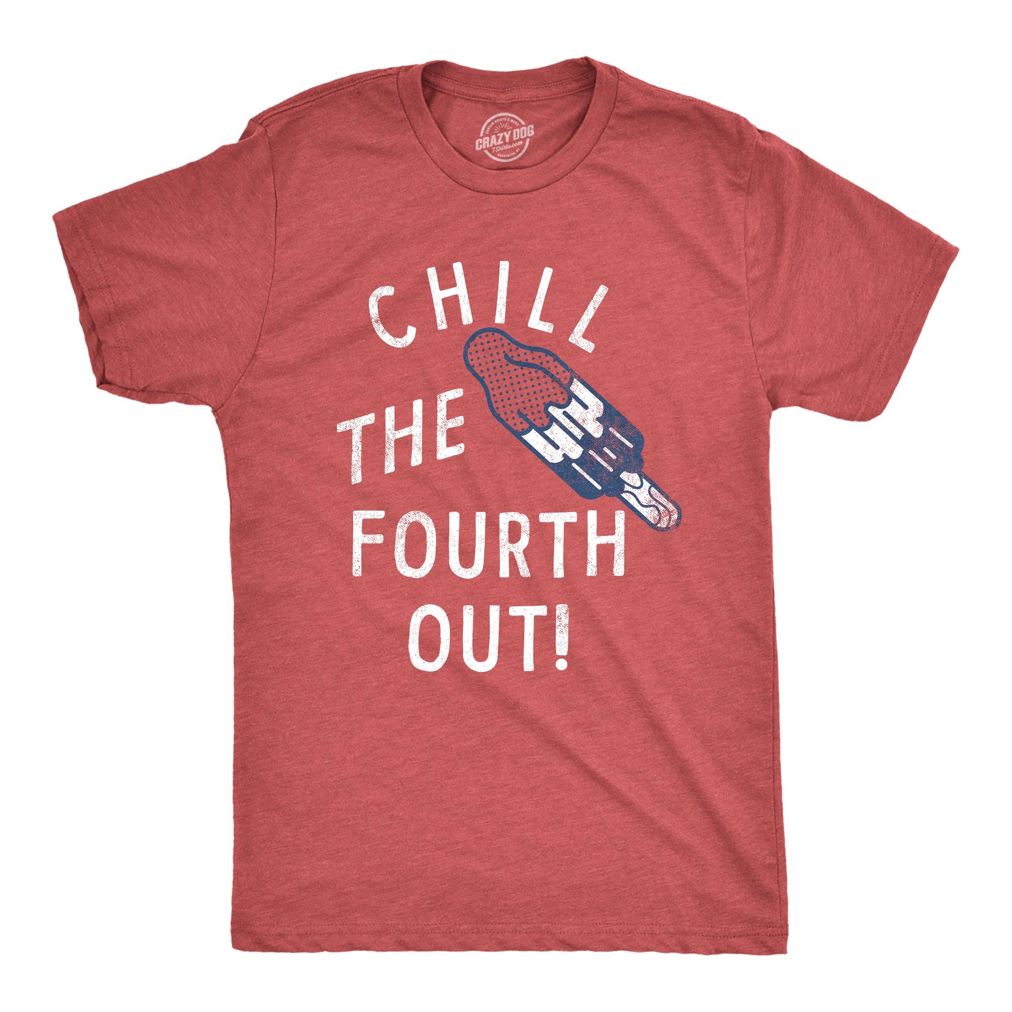 Chill The Fourth Out 4th of July Funny Graphic Mens Tshirt for wholesale on Faire0