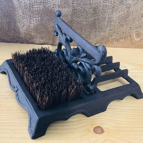 RUSTIC CAST IRON BOOT / SHOE SCRAPER for wholesale by Midwest Craft House