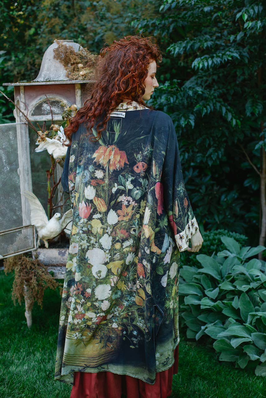 Market of Stars (Worldwide) - Vente Kimono – femme - Kimono d'opéra I Dream In Flowers avec abeilles6