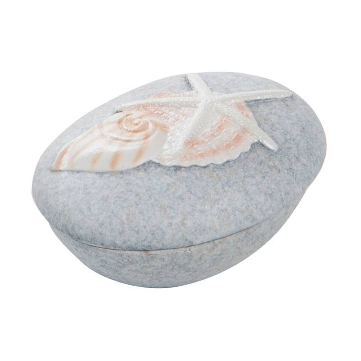 SALE Pebble Box With Shells for wholesale by Beachcombers
