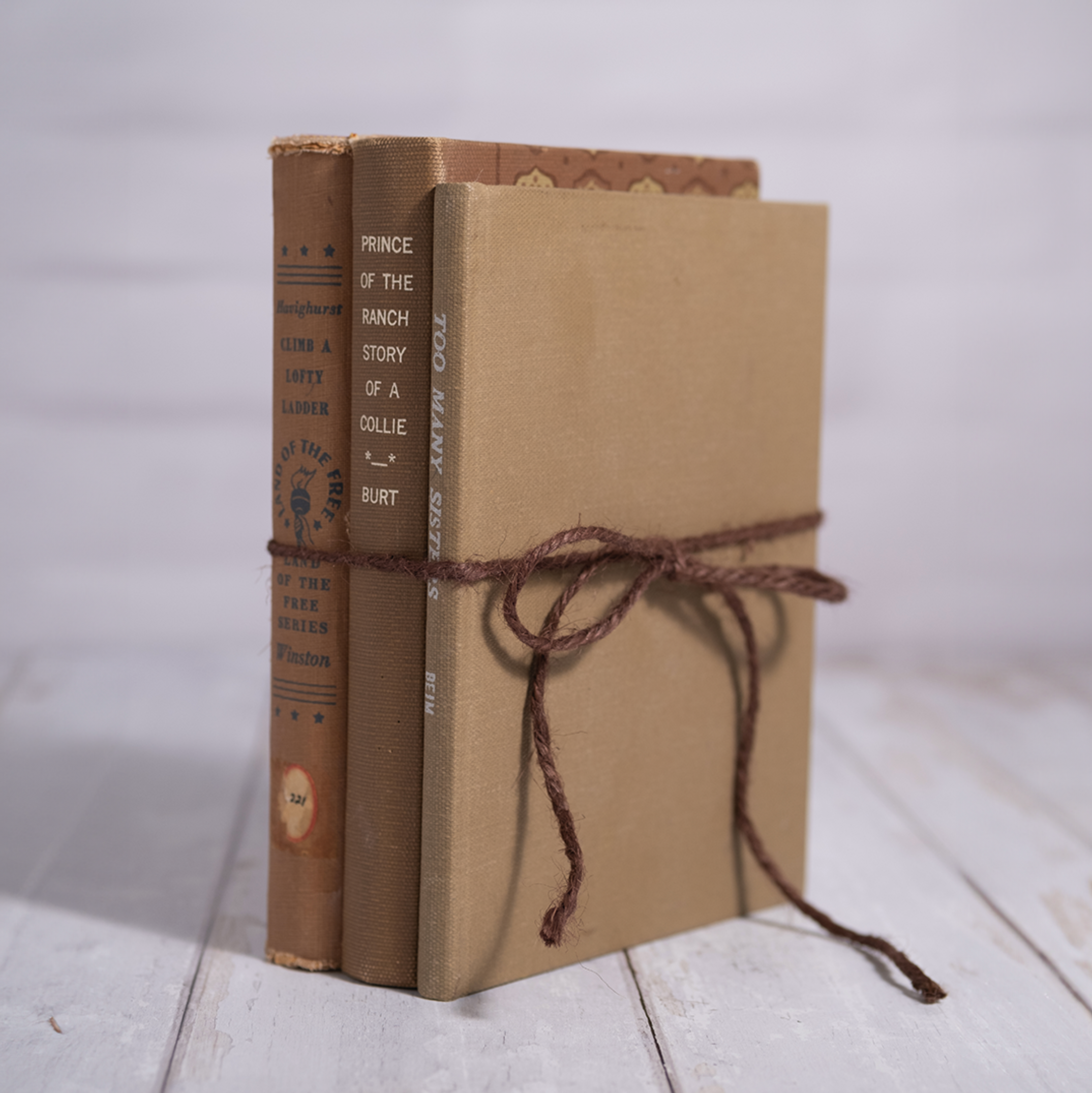 Made Market Co. - Wholesale Decorative Tabletop Object - Decorative Vintage Books Decor - Neutrals  Set of 34