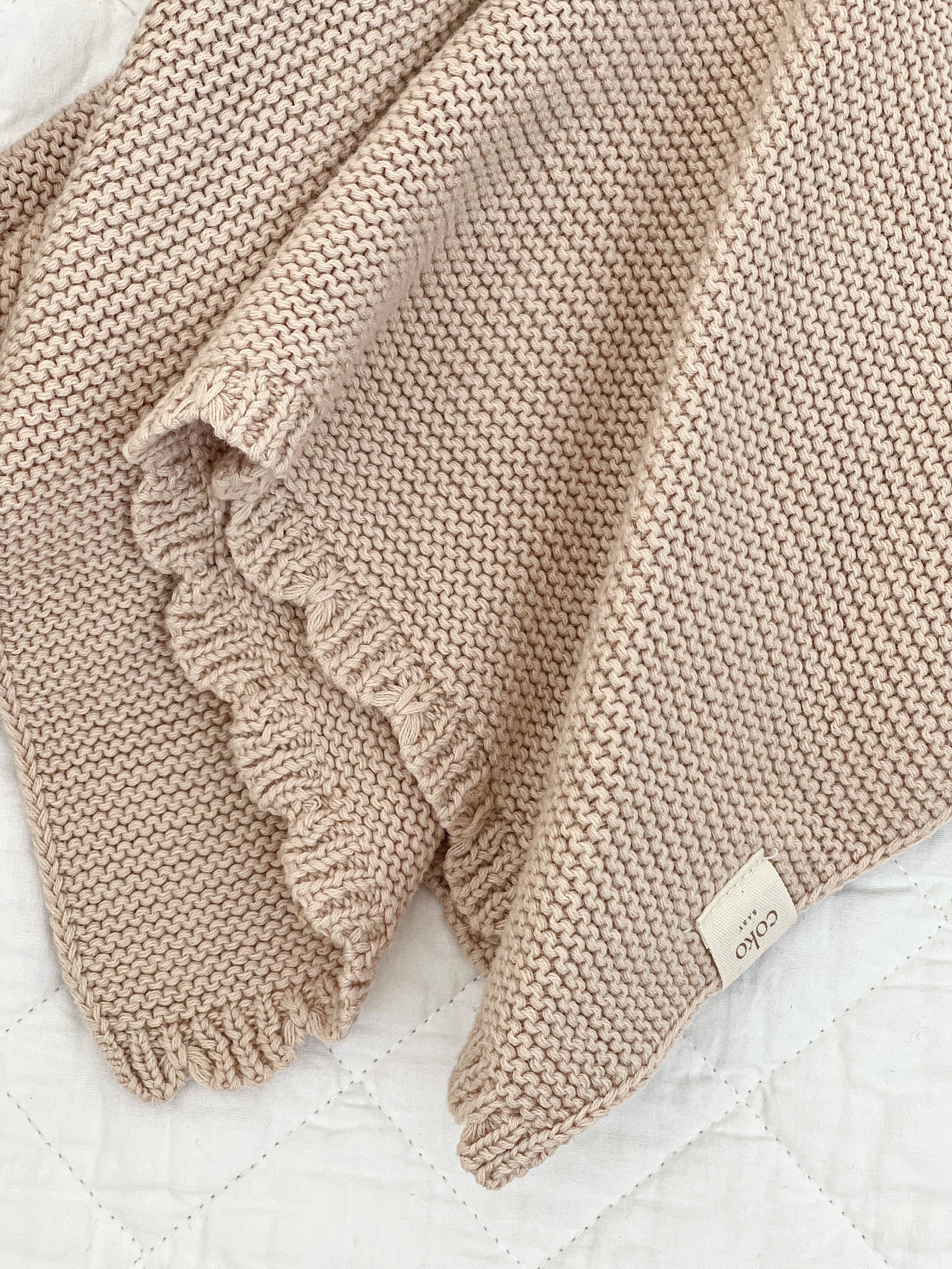 COKO baby - Wholesale Swaddle - Baby - Heirloom Bunny Comforter - Oat2