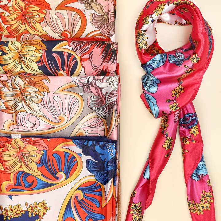 Floral Baroque Printed Translucent Kimono Square Scarf and other Purchase Wholesale amira hijab. Free Returns & Net 60 Terms on Faire trending on Faire.