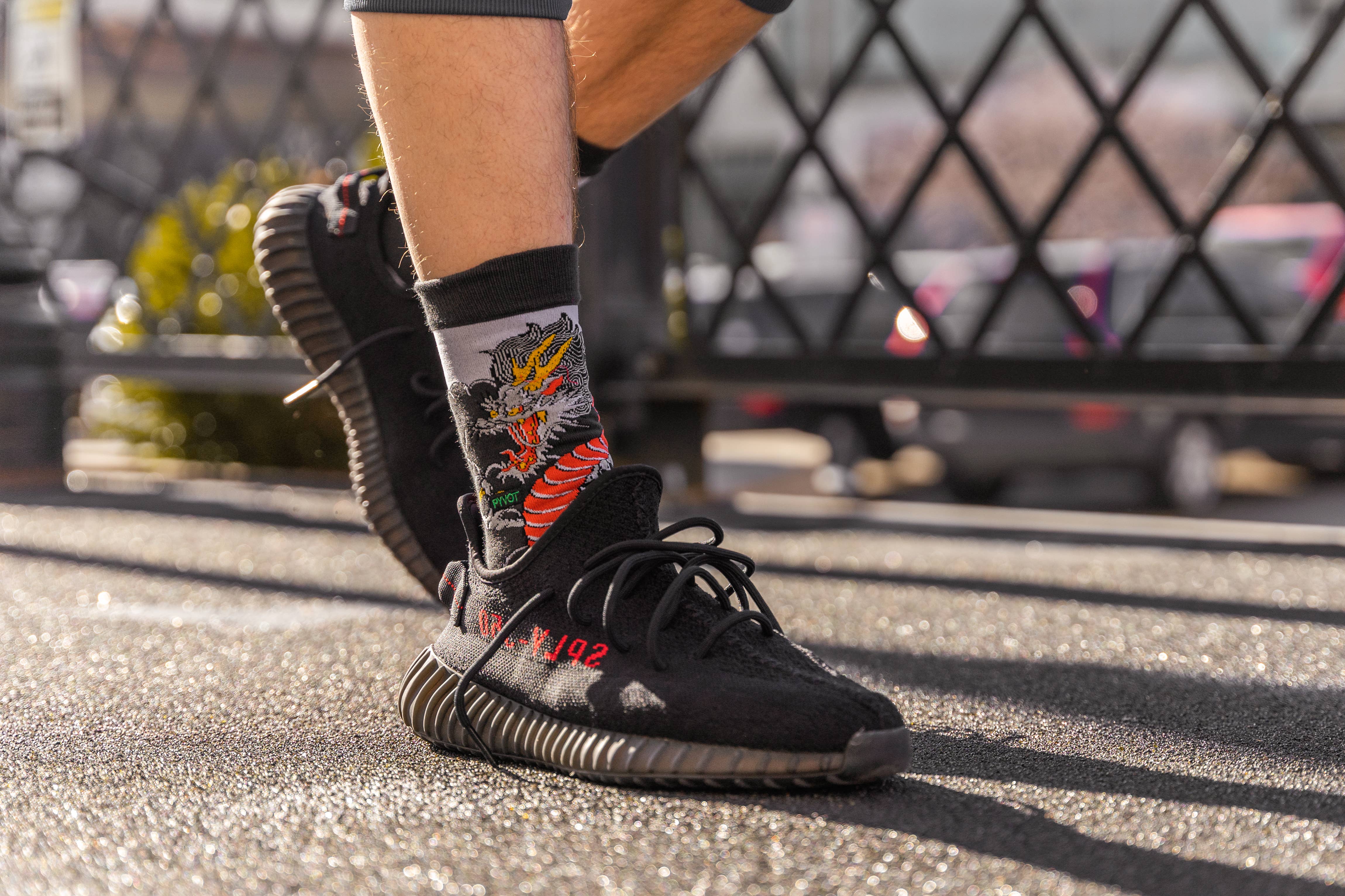 Noir Chaussettes Way Of The Dragon en vente sur Faire7