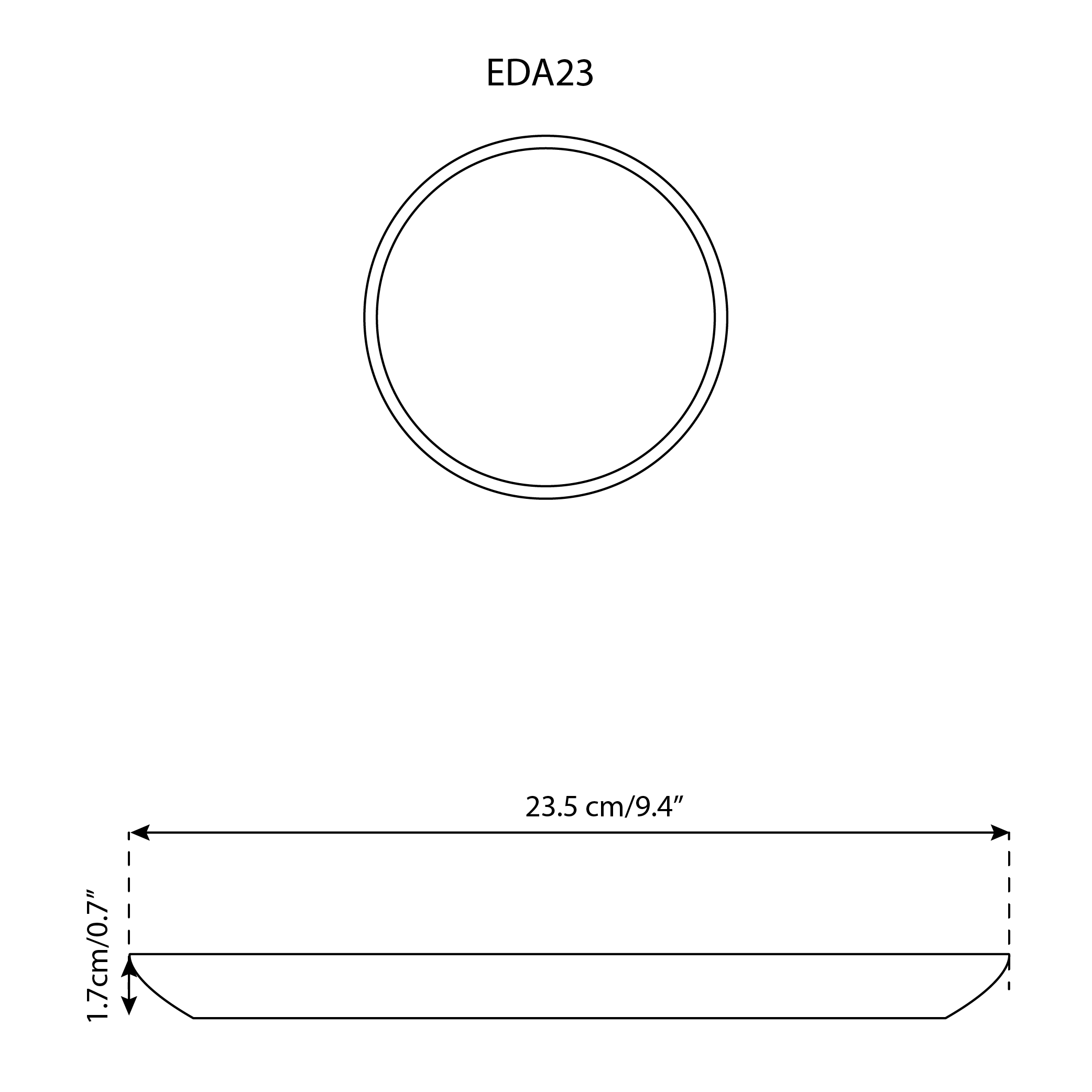 GHARYAN Stoneware & Olive Wood Tableware | Canada – wholesale Dinner plate – Handmade Stoneware Flat Salad/Dinner Plate | Edan 9.4"2