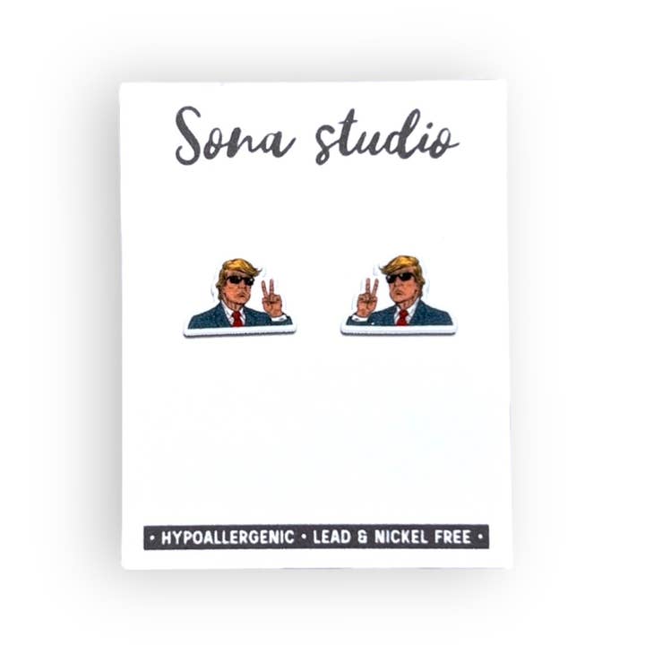 Sona Studio - Wholesale Stud/Post Earrings - Donnie Pres Earrings